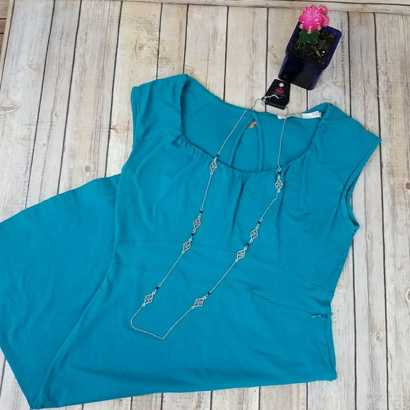 Athleta Dresses & Skirts - Athleta Teal Casual Knit Dress Size Small